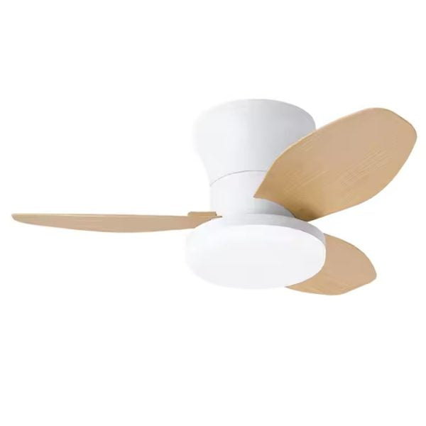 Hola LED Ventilador de Techo RXFL8001 -880mm, Luz LED Regulable 40w, 3000K-6000K,Blanco/Beige