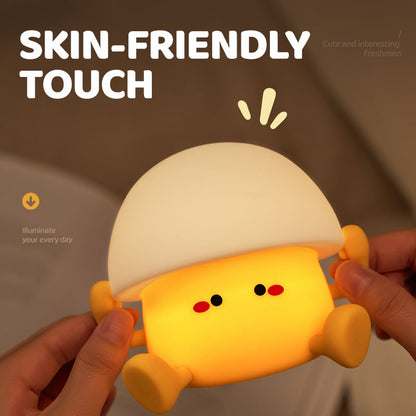 Lámpara de noche en forma de unicornio luz cálida para bebés