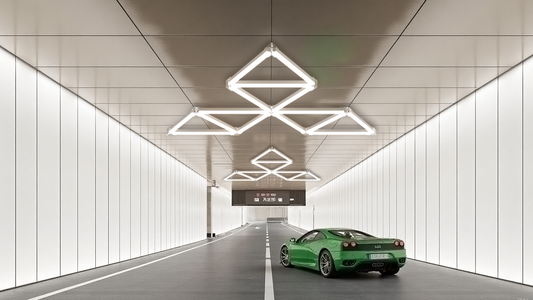 Luz LED Hexagonal Modular (Tubos 7W) - Sistema de Iluminación de Techo 6500K Diseño Panal Personalizable DIY - Crea Múltiples Formas - AC100-265V RA>80 para Taller, Peluquería y Garaje