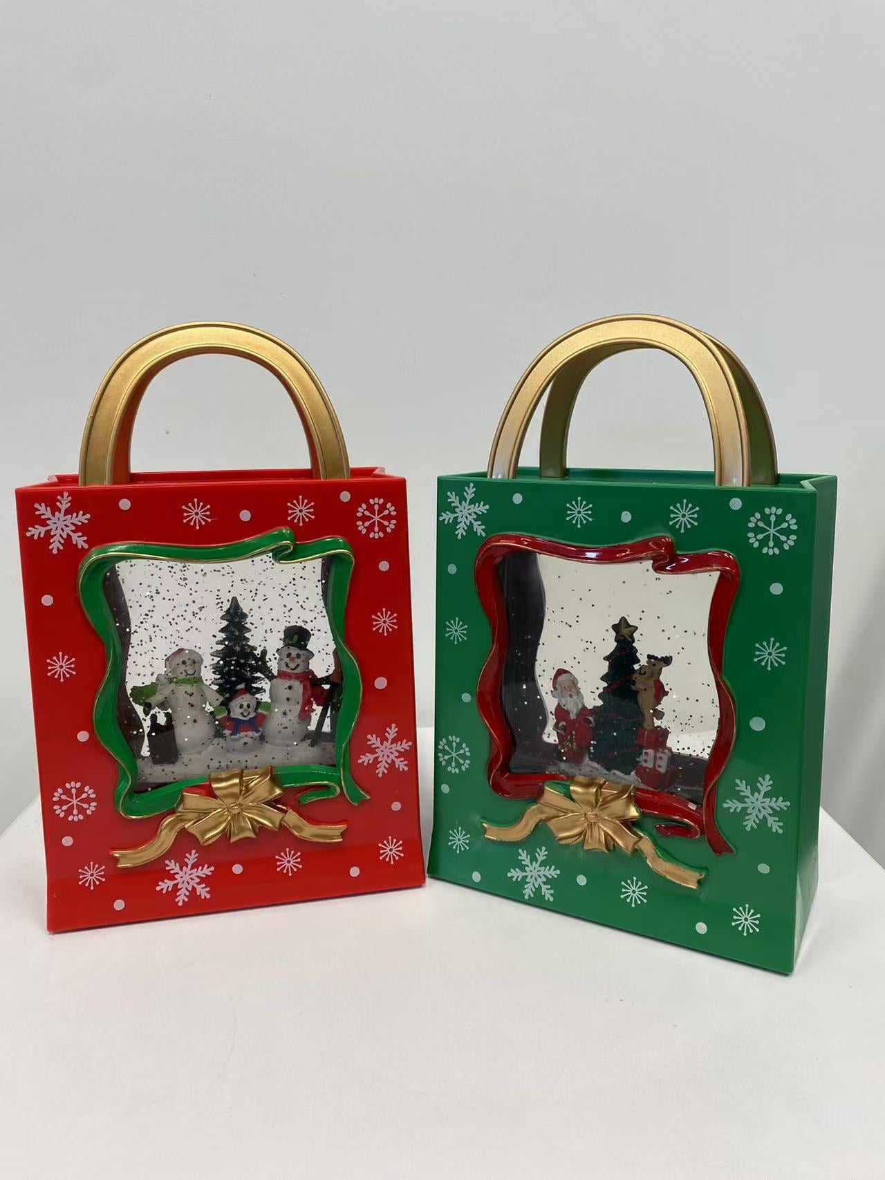 Bola de Nieve Musical Santa Claus | Lámpara LED Navidad 23,5×14 cm | Decoración Festiva