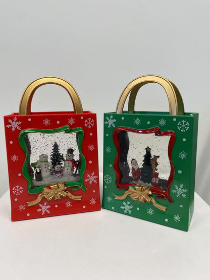 Bola de Nieve Musical Santa Claus | Lámpara LED Navidad 23,5×14 cm | Decoración Festiva