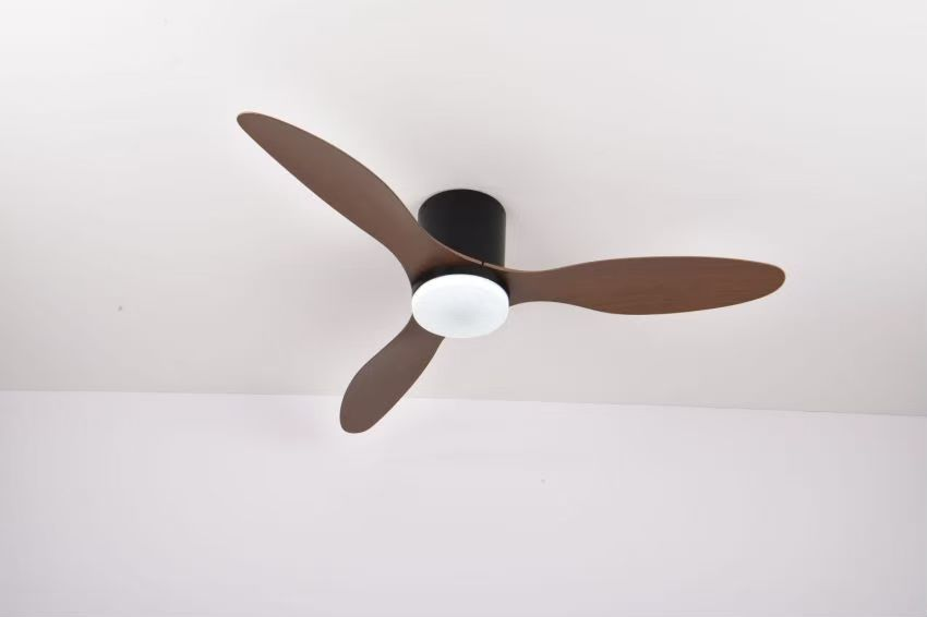 Ventilador de Techo LED Hola LED 42" – Luz Regulable 3000K-6000K, 85-265V, Blanco / Madera Claro / Negro / Nogal Negro