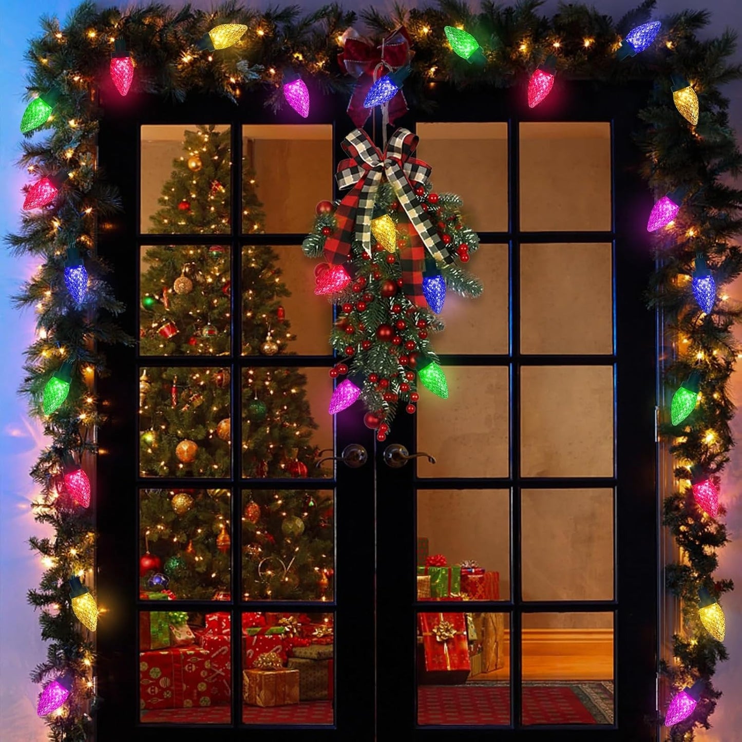 Guirnalda LED de Fresas – Luz Exterior Impermeable para Jardín, Camping y Fiesta, 20M (wholesale)