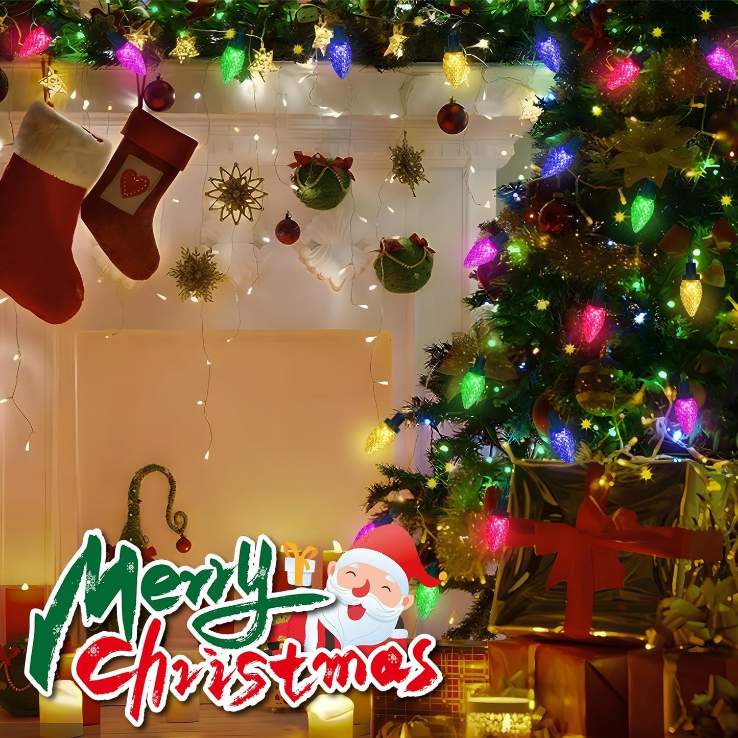 Guirnalda LED de Fresas – Luz Exterior Impermeable para Jardín, Camping y Fiesta, 20M (wholesale)