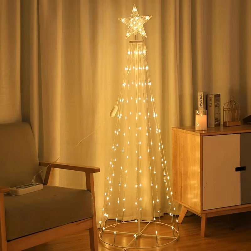 Árbol de Navidad LED multicolor inteligente – Luz decorativa interior y exterior