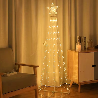 Árbol de Navidad LED multicolor inteligente – Luz decorativa interior y exterior