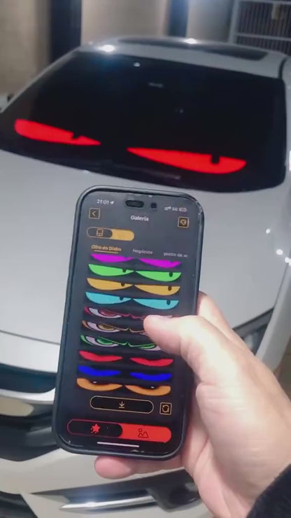 Pantalla LED Ojo de Demonio RGB 512 LEDs | APP + Mando | USB 5V