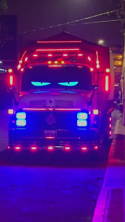 Pantalla LED Ojo de Demonio 1024 LEDs RGB | APP + Mando | USB 5V