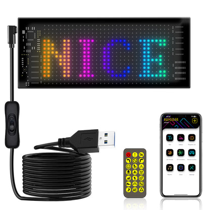 Pantalla LED 16×32 RGB2121 512 LEDs | USB 5V | Impermeable IP65