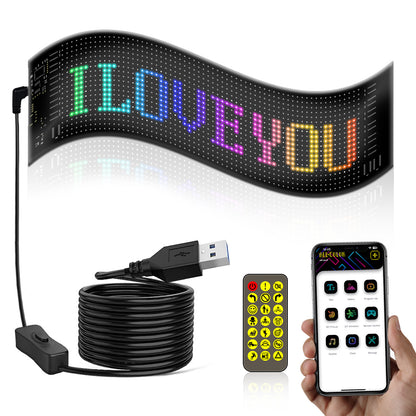 Pantalla LED Flexible 20×64 RGB2121 1280 LEDs | APP + Bluetooth | IP65