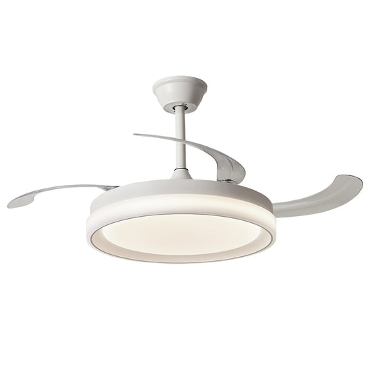 Lámpara de Techo Invisible Moderna con Ventilador LED 42" | Control Remoto